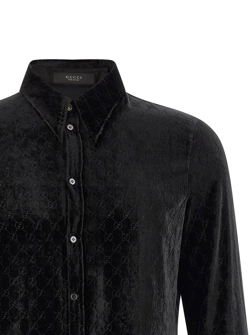 Gucci Gucci Gg Velvet Shirt