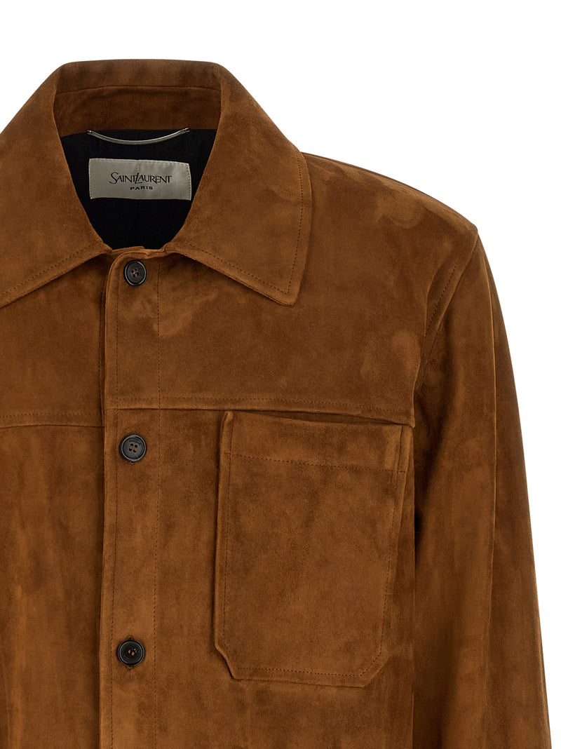 Saint Laurent Saint Laurent Suede Overshirt