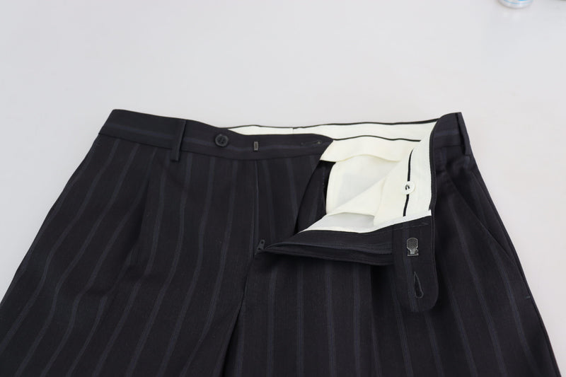 Dolce & Gabbana Gray Wool Blend Formal Trousers Pants