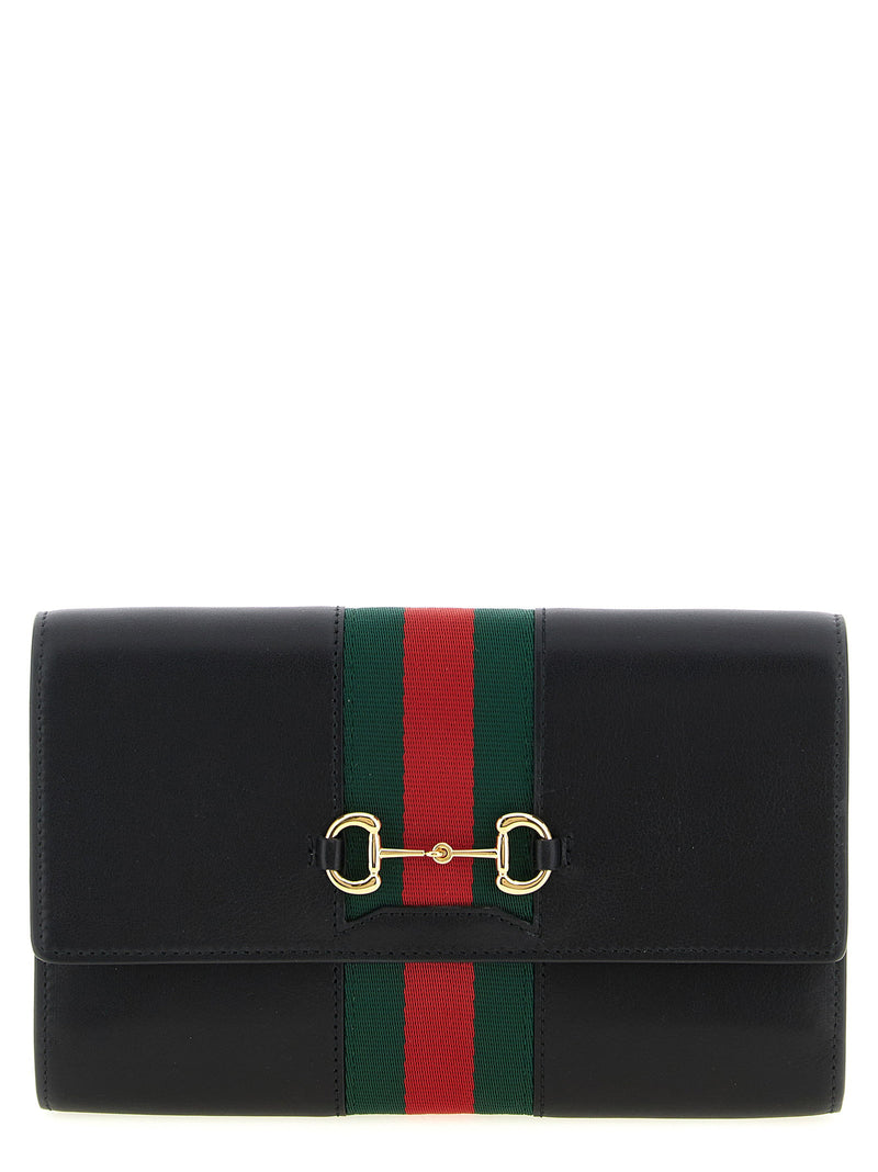 Gucci Gucci Horsebit Web Wallet On Chain