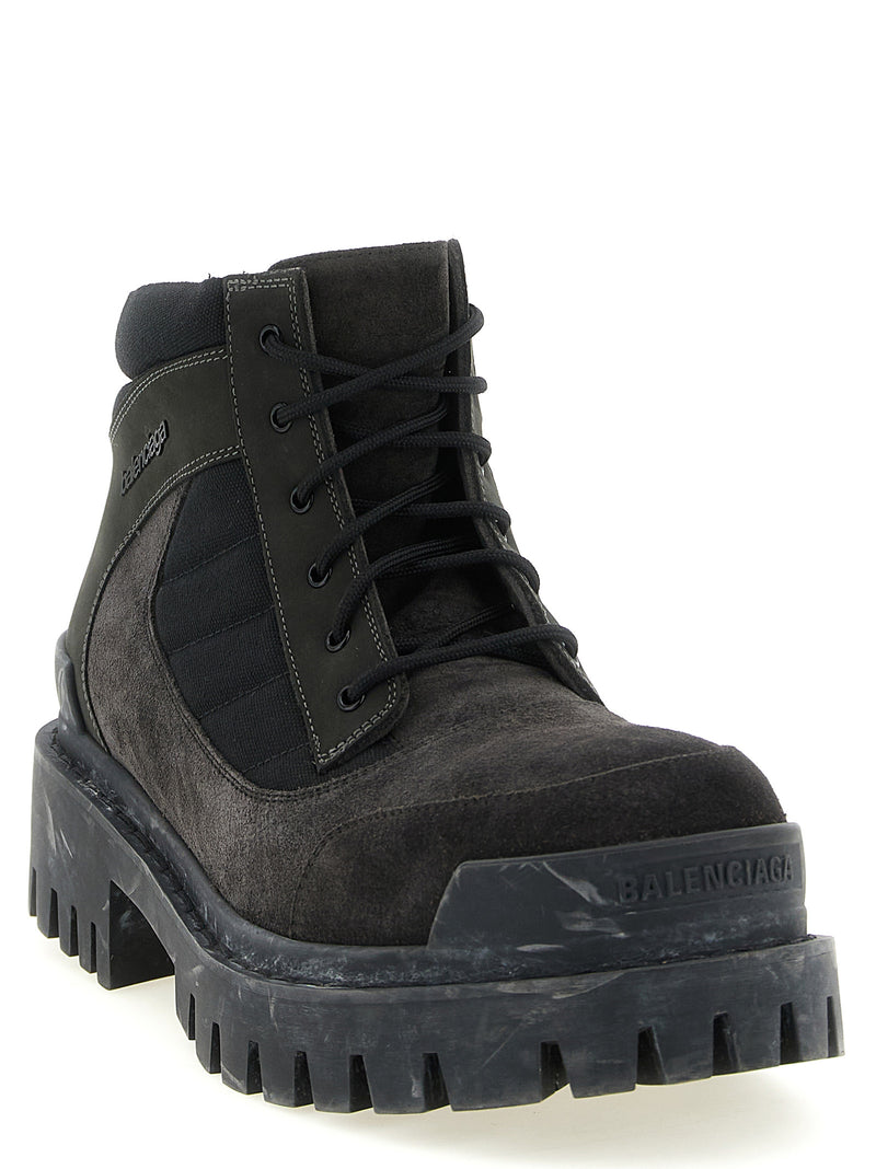Balenciaga Combat Strike Ankle Boots | Urbalenti™ NYC