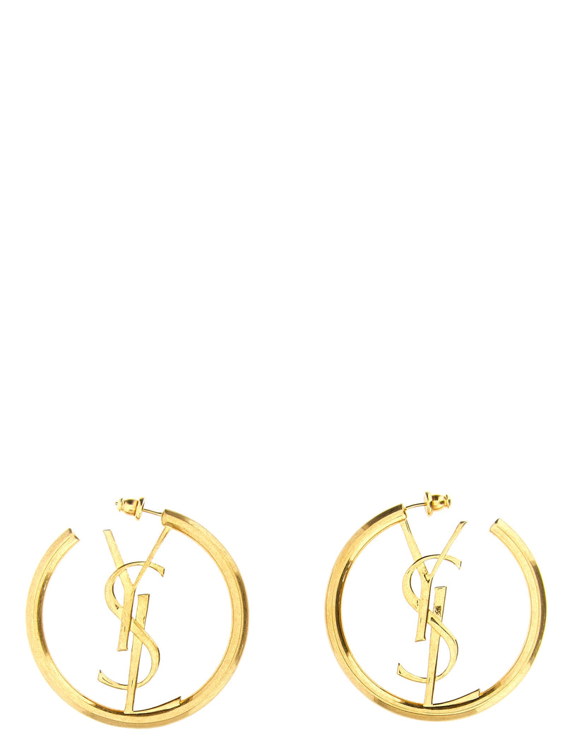 Saint Laurent Cassandre Hoop Earrings | Urbalenti™ NYC