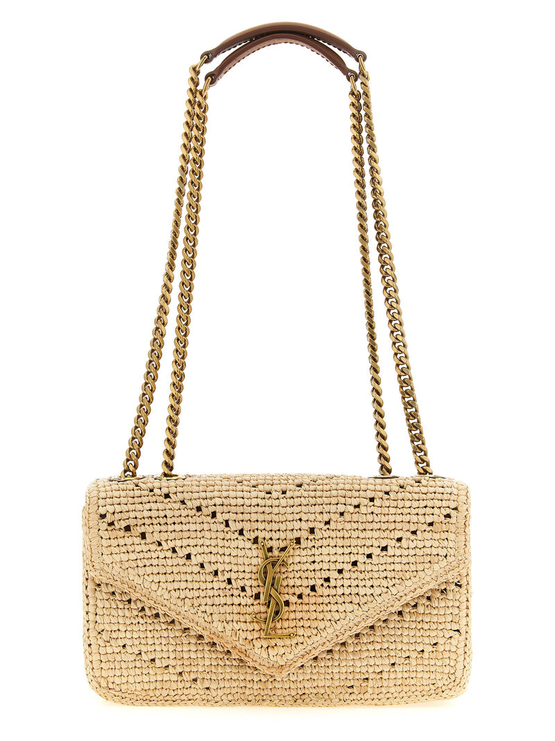 Saint Laurent Saint Laurent Small Loulou Raffia Bag