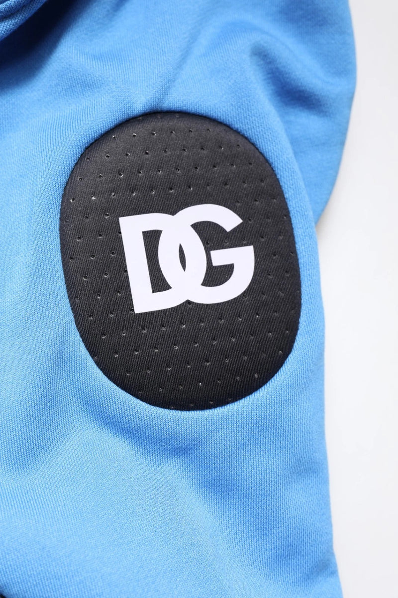 Chaleco deportivo con capucha para hombre de algodón azul, talla única, de Dolce & Gabbana