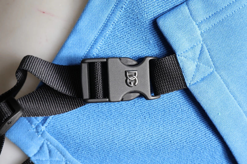 Chaleco deportivo con capucha para hombre de algodón azul, talla única, de Dolce & Gabbana