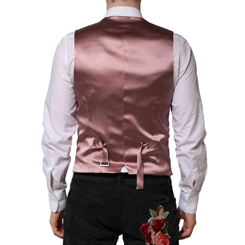 Colete social masculino em lã rosa Dolce & Gabbana