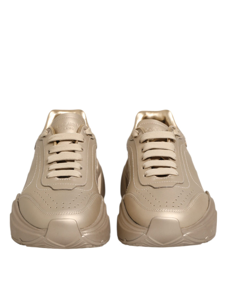 Baskets pour femme Daymaster en cuir doré Dolce & Gabbana