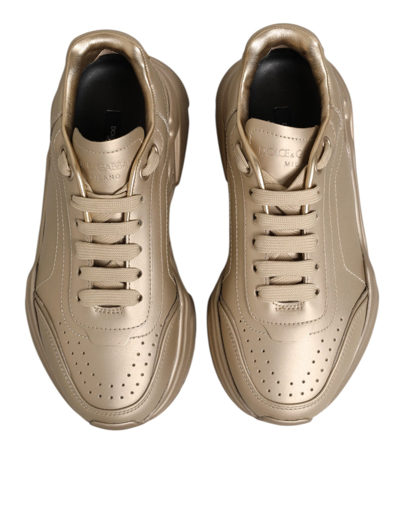 Baskets pour femme Daymaster en cuir doré Dolce & Gabbana