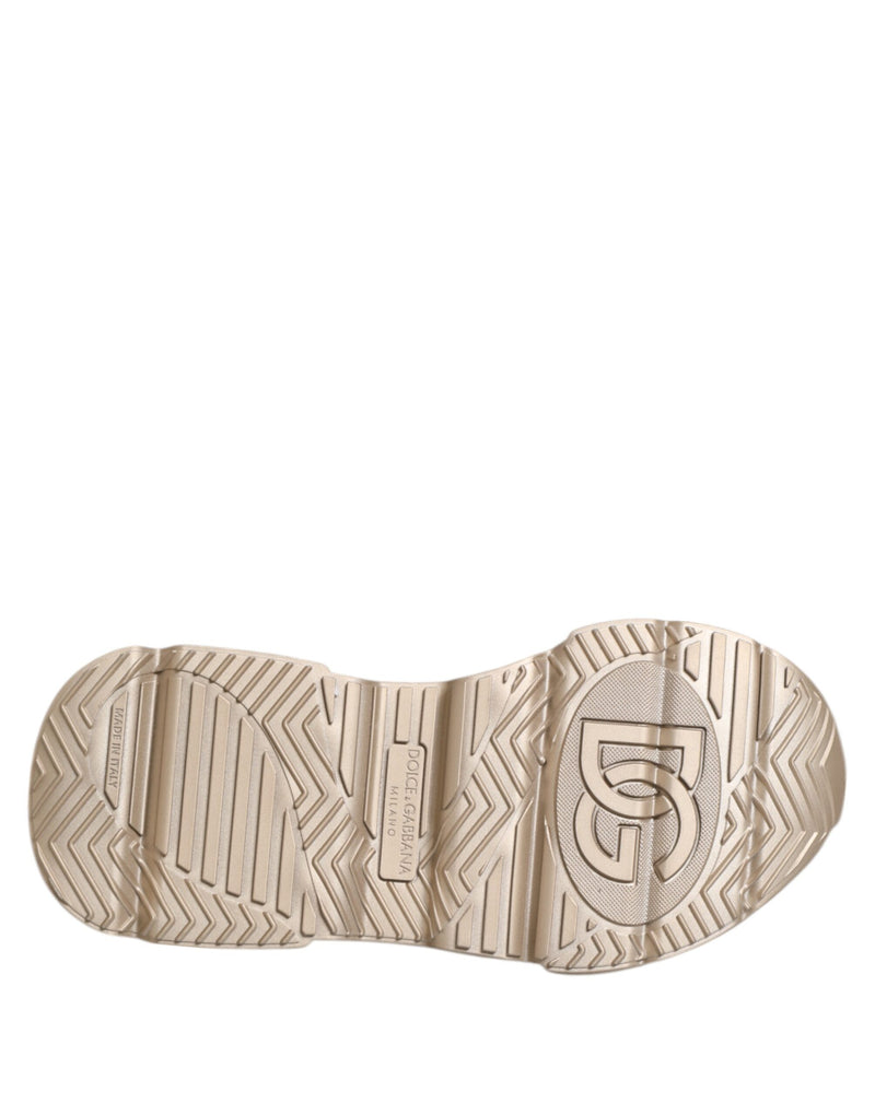 Baskets pour femme Daymaster en cuir doré Dolce & Gabbana