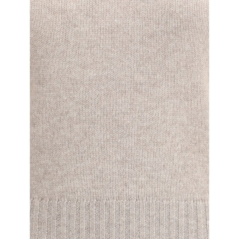 Allude Beige Cashmere Cashmere Sweater