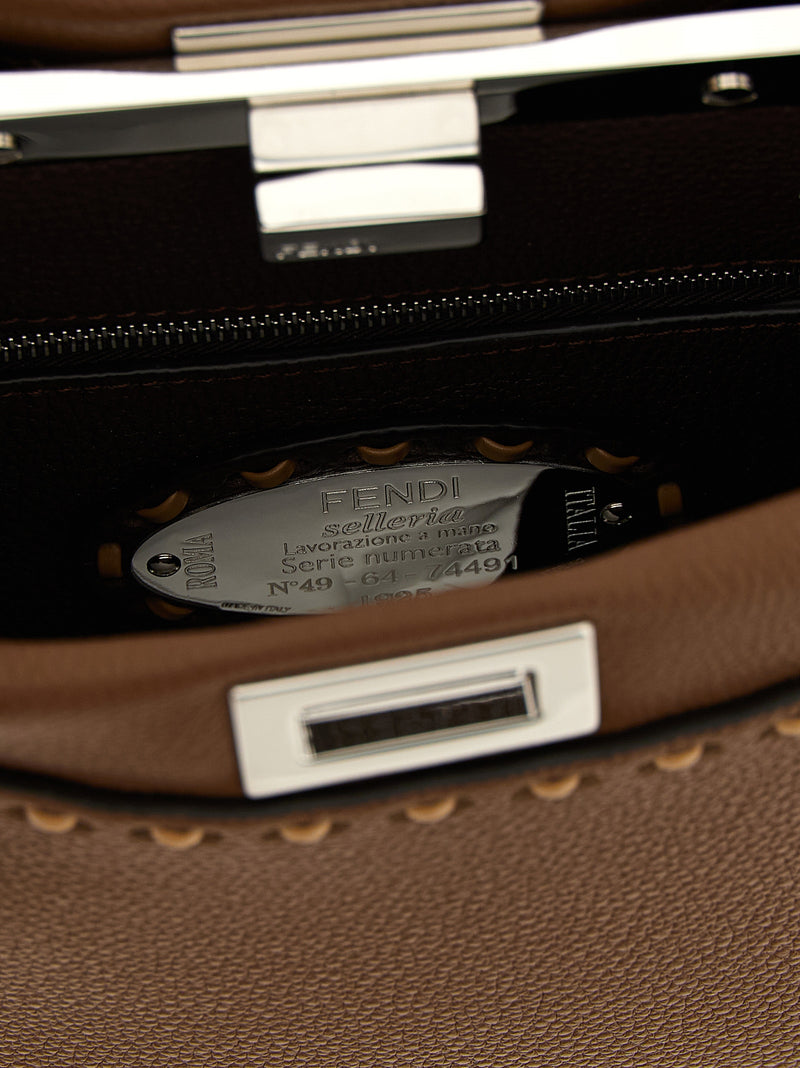 Fendi Peekaboo Selleria Mini Handbag | URBALENTI™ NYC