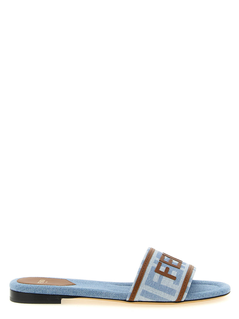 Fendi Denim Sandals | URBALENTI™ NYC