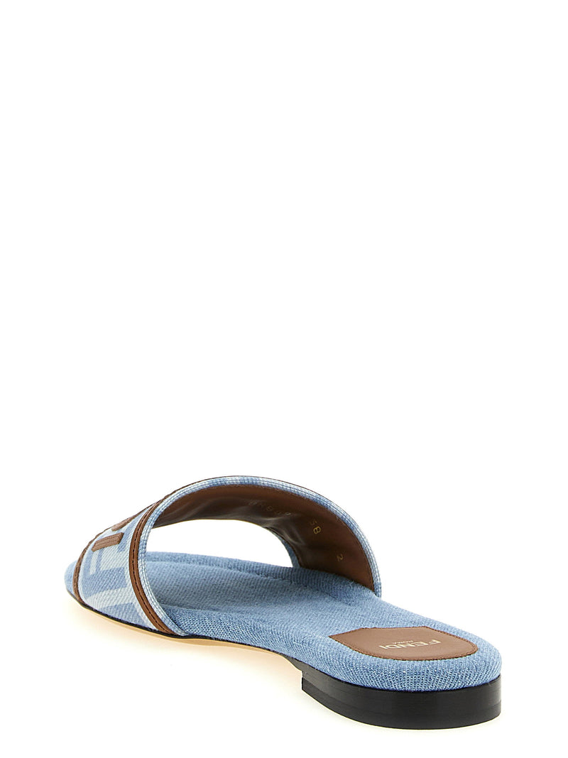 Fendi Denim Sandals | URBALENTI™ NYC