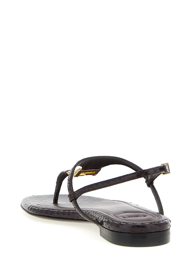 Fendi Fendi Ffold Sandals
