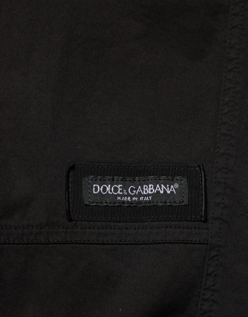 Dolce & Gabbana Pantaloni jogger cargo neri in cotone