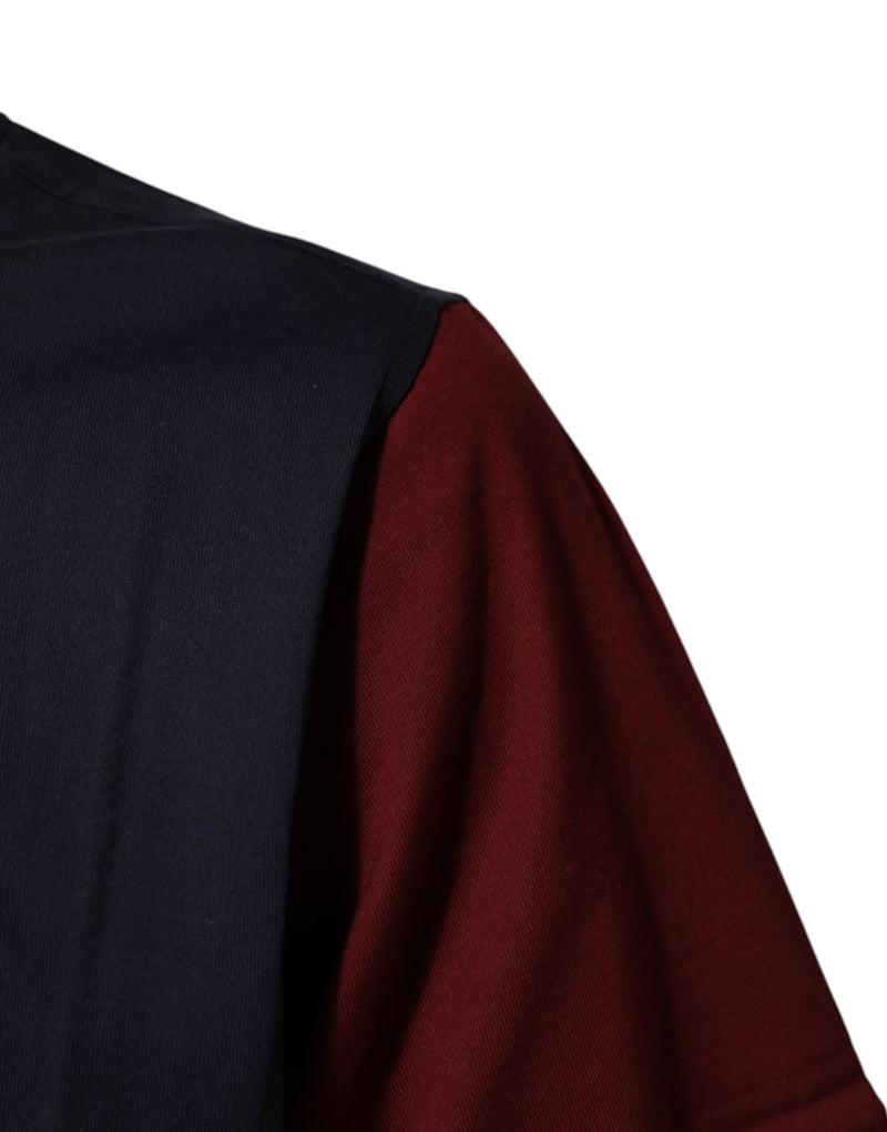 T-shirt uomo Dolce & Gabbana in cotone multicolore a righe, girocollo