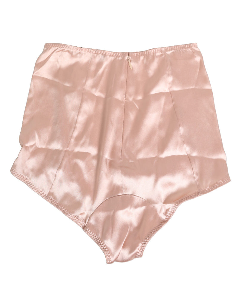Calcinha short cintura alta rosa Dolce & Gabbana de acetato