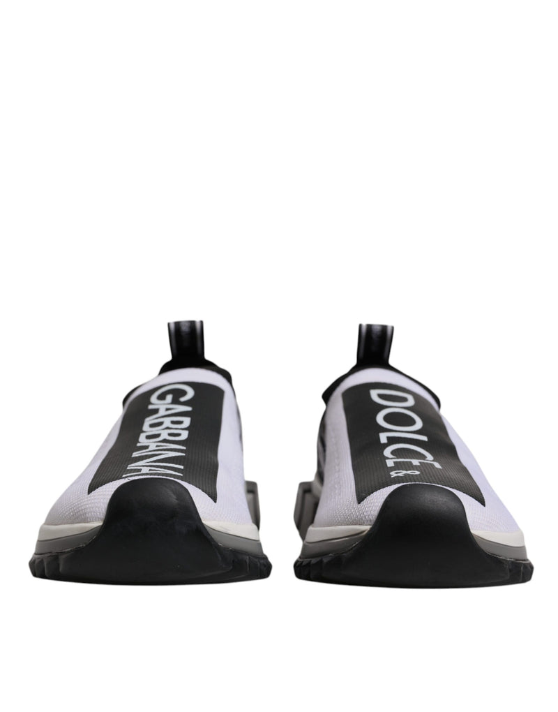 Tênis slip-on Sorrento preto e branco Dolce & Gabbana