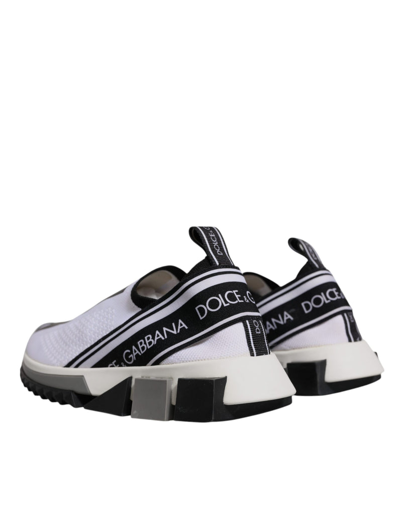 Tênis slip-on Sorrento preto e branco Dolce & Gabbana