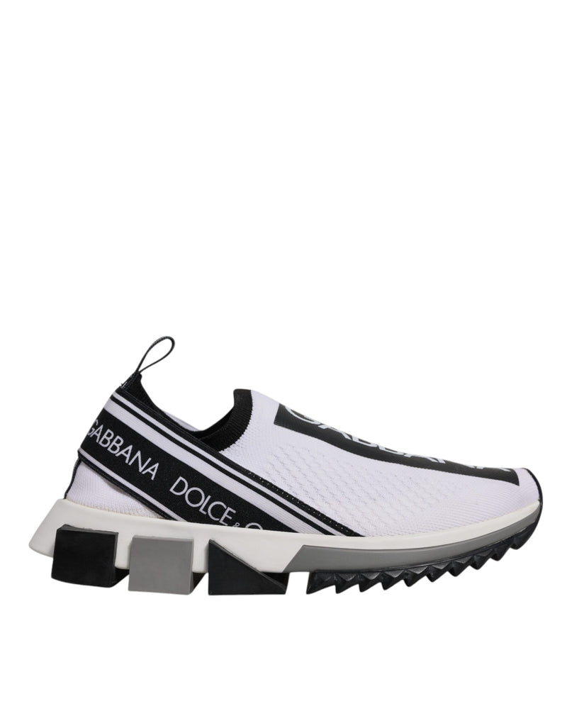Tênis slip-on Sorrento preto e branco Dolce & Gabbana