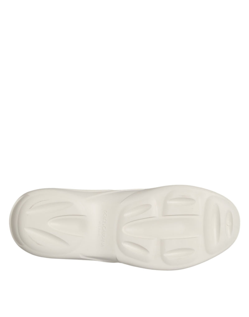 Tênis de cano baixo brancos com solado de borracha tipo slide Dolce & Gabbana