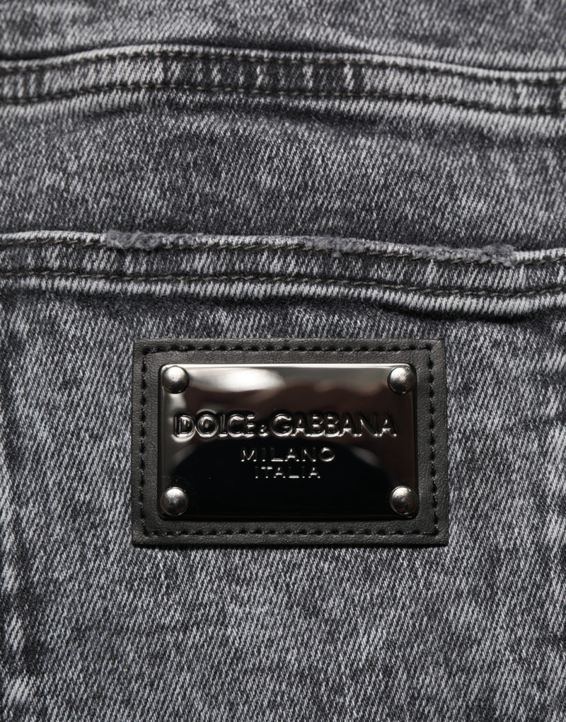 Jean slim Dolce & Gabbana en coton gris