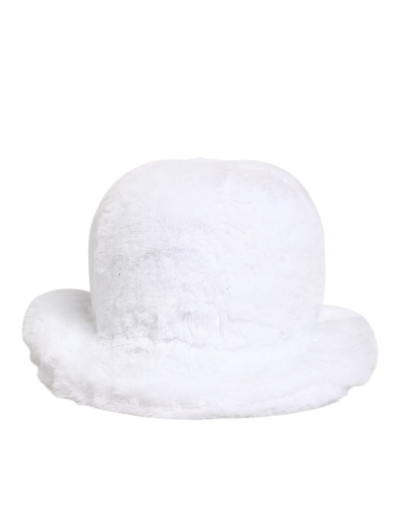 Sombrero tipo pescador blanco de pelo de modacrílico para hombre de Dolce & Gabbana
