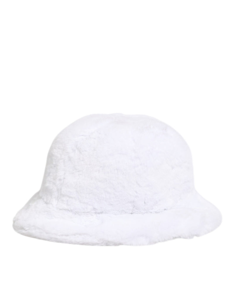 Sombrero tipo pescador blanco de pelo de modacrílico para hombre de Dolce & Gabbana