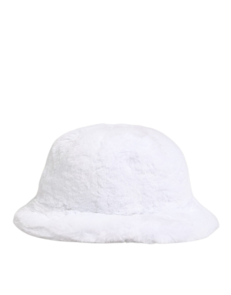 Sombrero tipo pescador blanco de pelo de modacrílico para hombre de Dolce & Gabbana