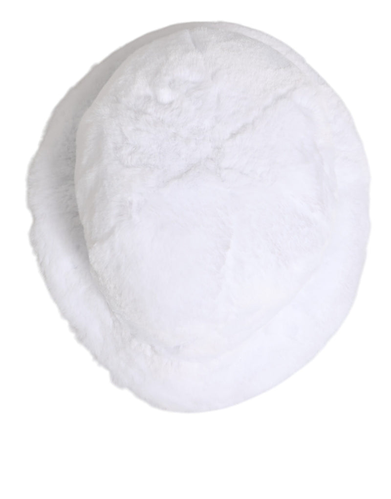 Sombrero tipo pescador blanco de pelo de modacrílico para hombre de Dolce & Gabbana