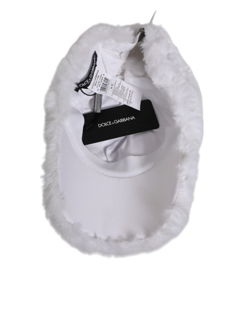 Gorra de béisbol blanca de modacrílico para hombre, estilo rapero, Dolce & Gabbana