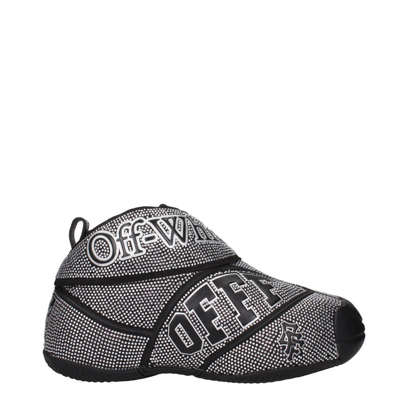 Off-White Black Cotton Sneakers