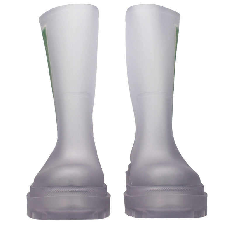 Off-White Transparent Pvc Ankle Boots