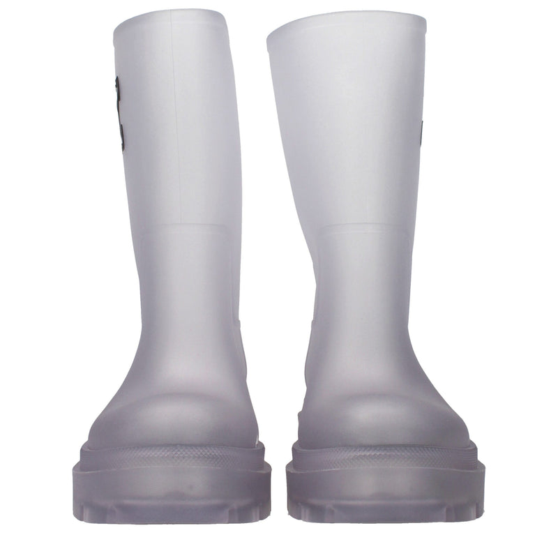 Off-White Transparent Pvc Ankle Boots