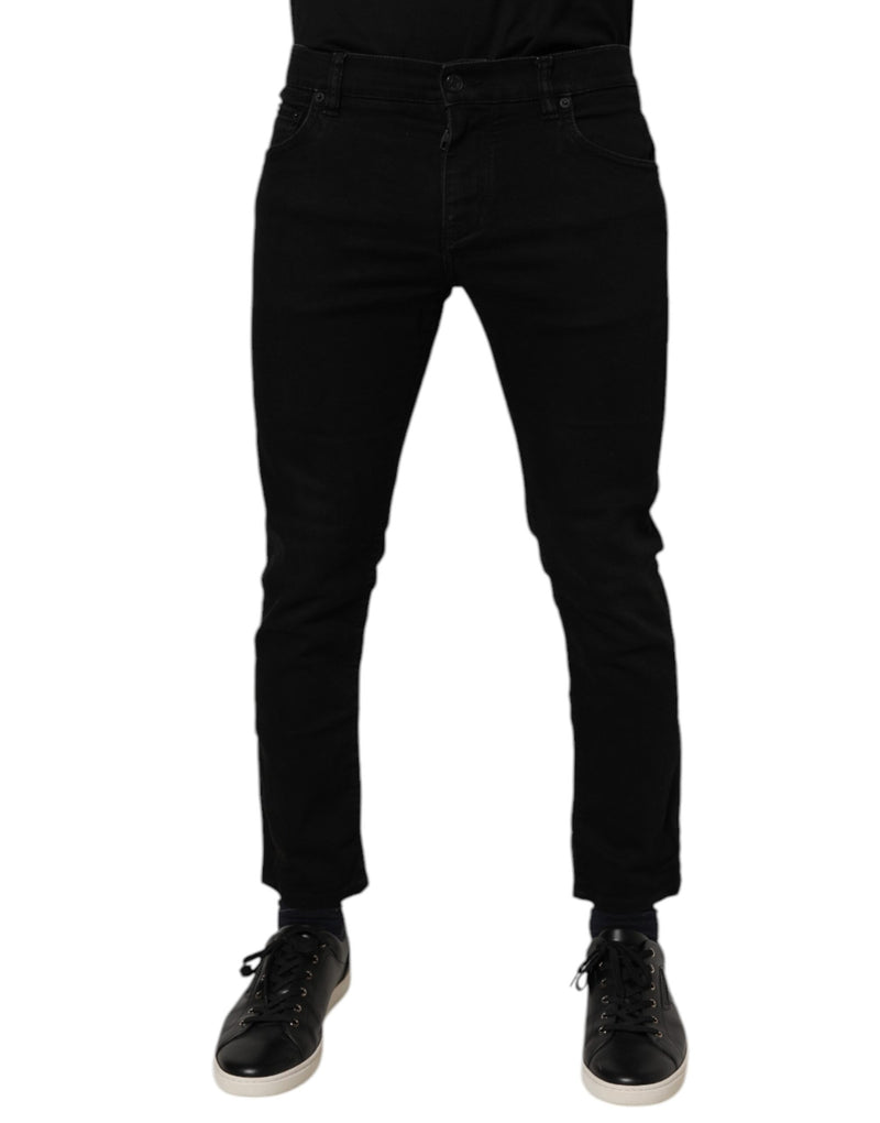 Jean skinny pour homme en coton stretch noir Dolce & Gabbana