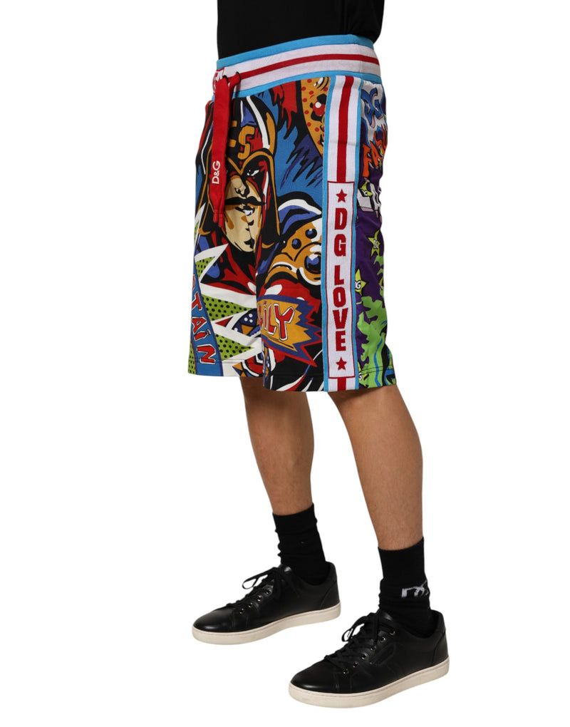 Bermuda da uomo Dolce & Gabbana Captain Sicily multicolore