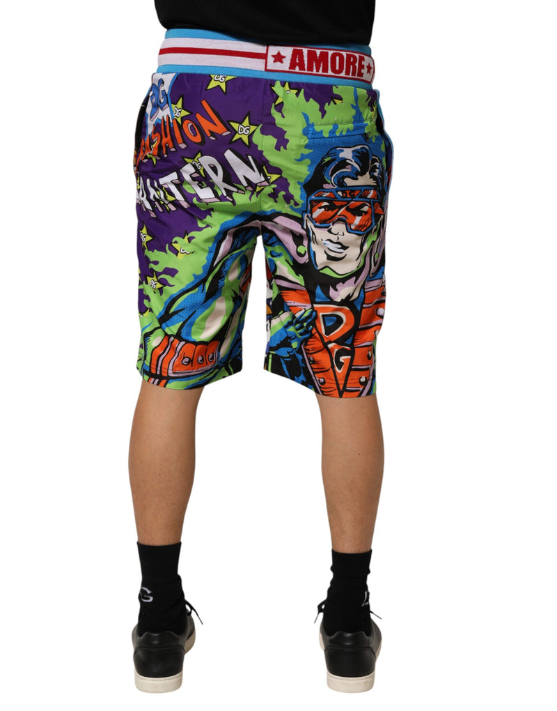 Bermuda da uomo Dolce & Gabbana Captain Sicily multicolore