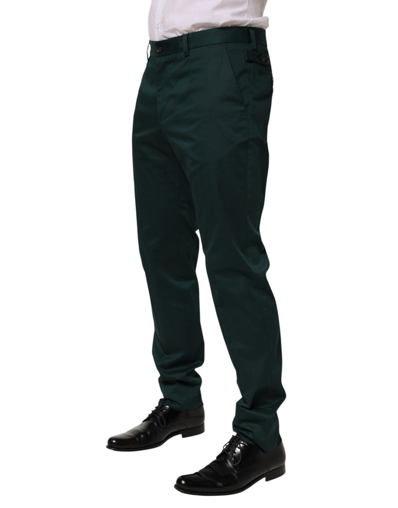 Pantalon habillé Dolce & Gabbana vert en coton pour homme