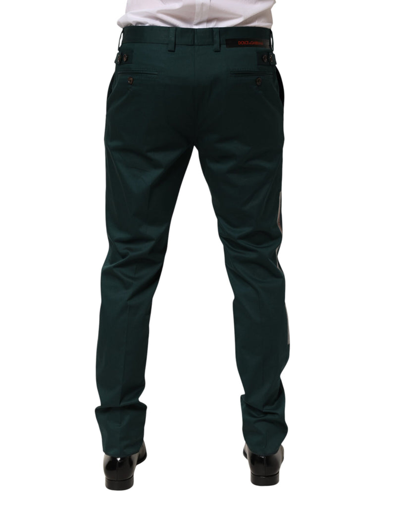 Pantalon habillé Dolce & Gabbana vert en coton pour homme