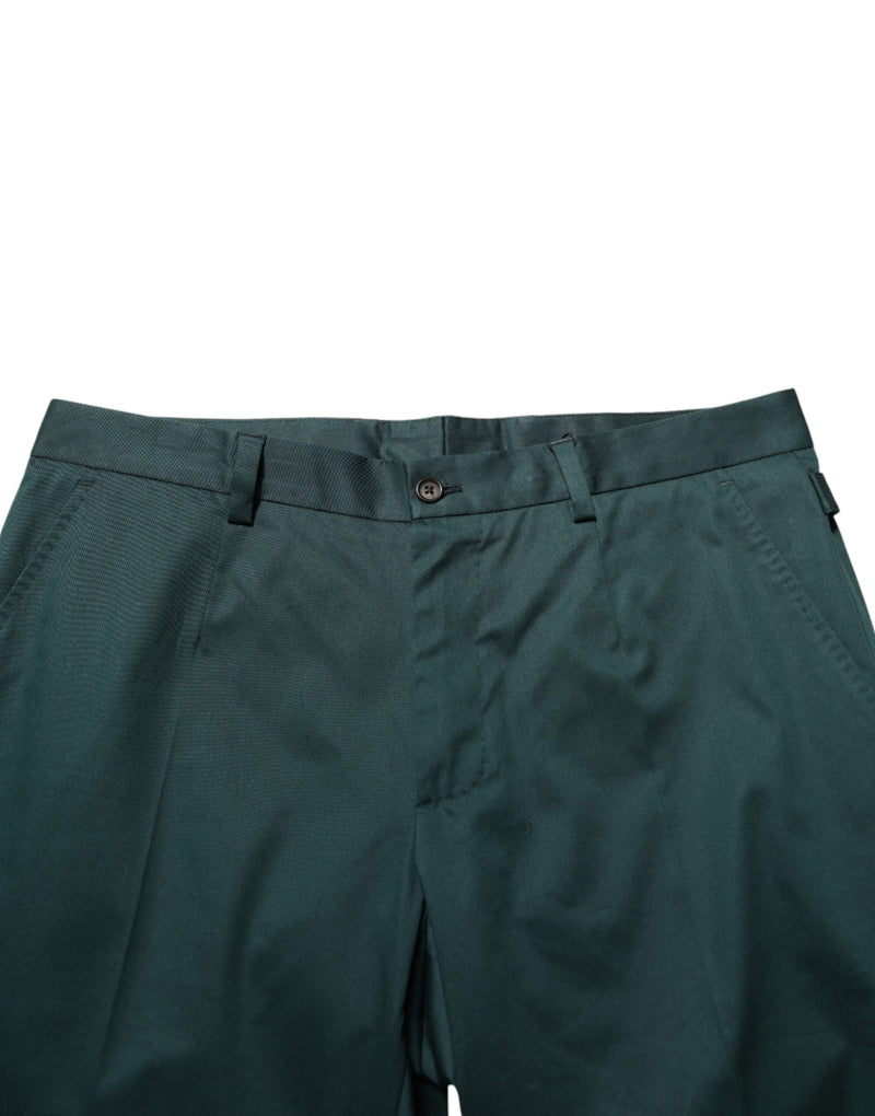 Pantalon habillé Dolce & Gabbana vert en coton pour homme