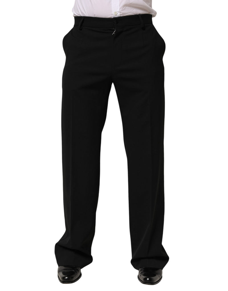 Calça social masculina Dolce & Gabbana preta de lã