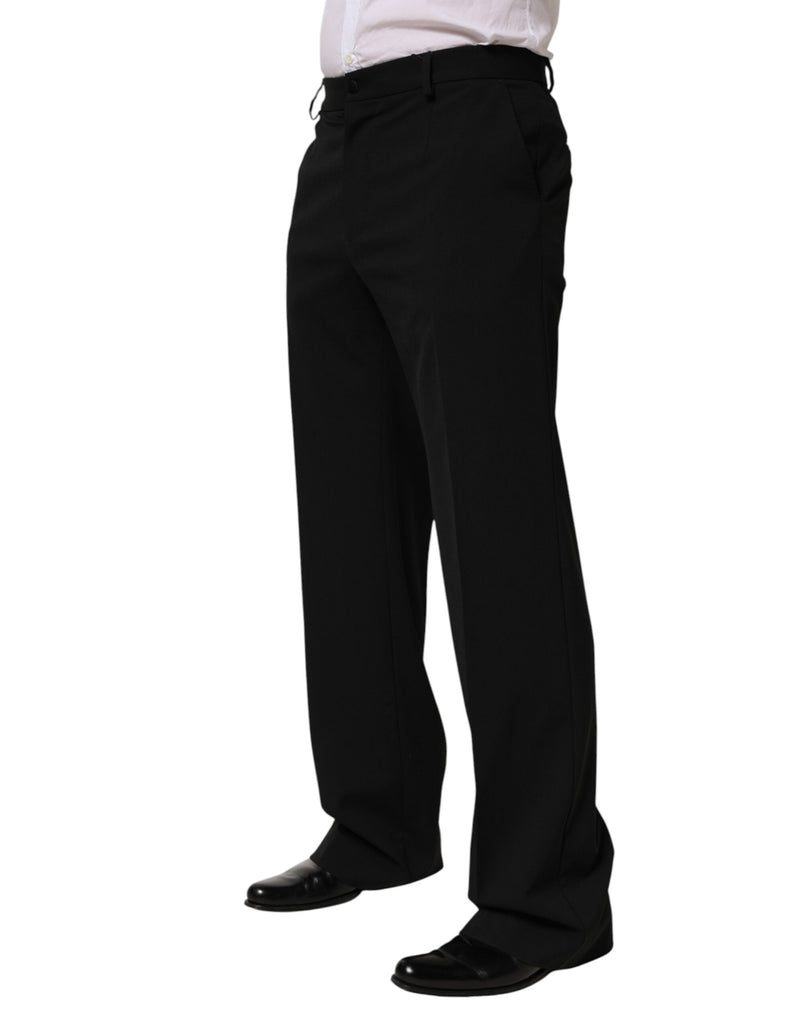 Calça social masculina Dolce & Gabbana preta de lã
