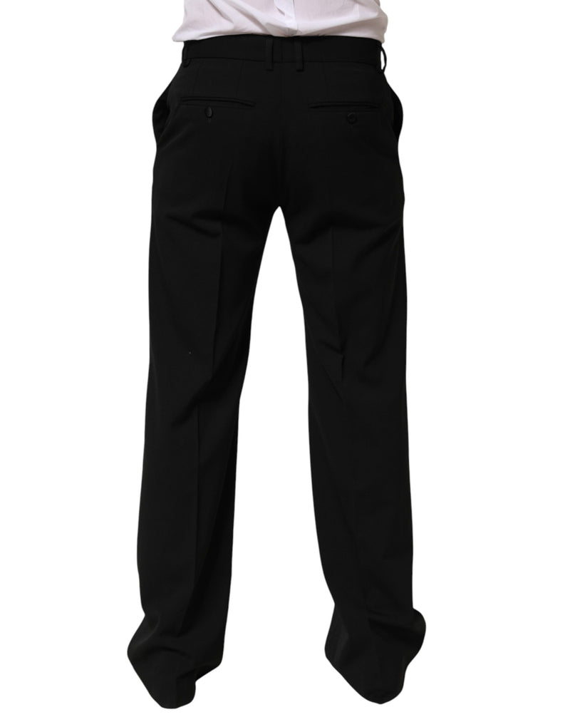 Calça social masculina Dolce & Gabbana preta de lã
