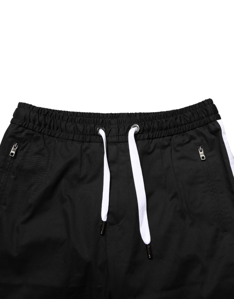 Bermuda Dolce & Gabbana noir en coton stretch pour homme