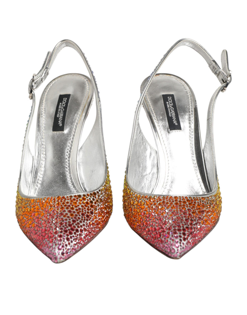 Escarpins slingback multicolores à sequins Dolce & Gabbana