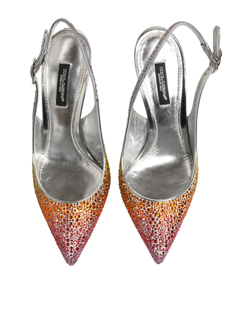 Escarpins slingback multicolores à sequins Dolce & Gabbana