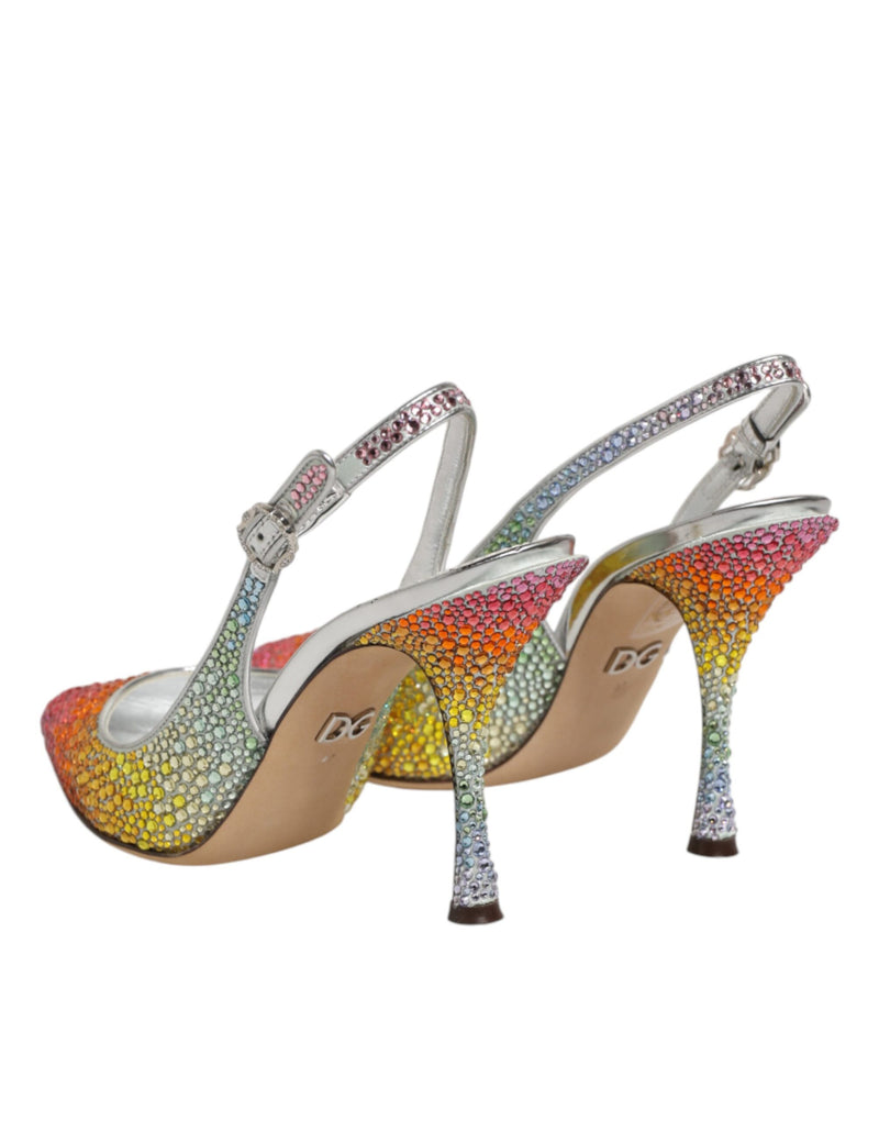 Escarpins slingback multicolores à sequins Dolce & Gabbana