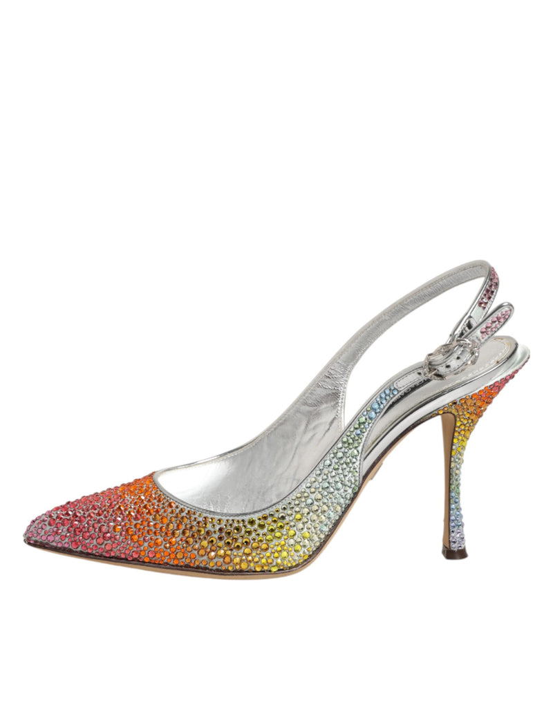 Escarpins slingback multicolores à sequins Dolce & Gabbana
