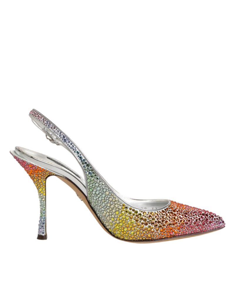 Escarpins slingback multicolores à sequins Dolce & Gabbana