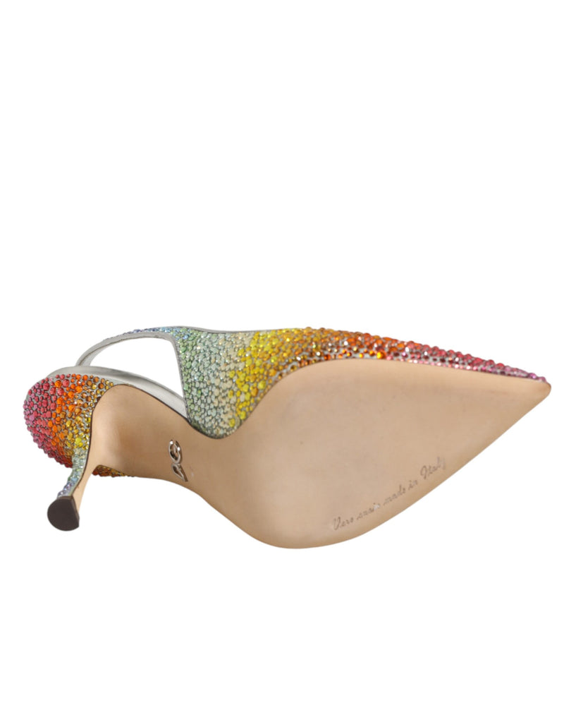 Escarpins slingback multicolores à sequins Dolce & Gabbana